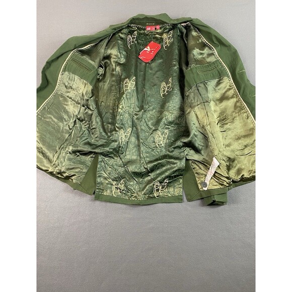 Vintage Puma Blazer Mens XL Army Green Two Tone Gorpcore Coat Jacket NWT - Picture 12 of 16